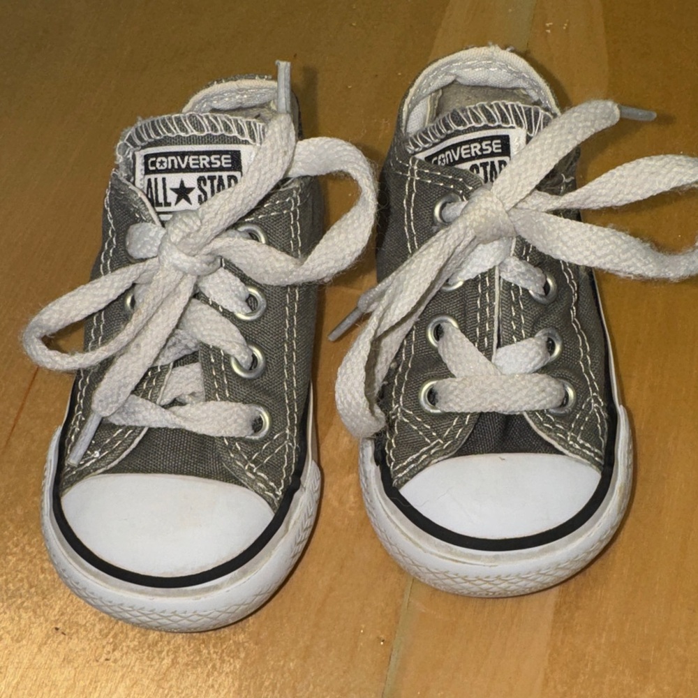 Converse Kids' Charcoal Sneakers